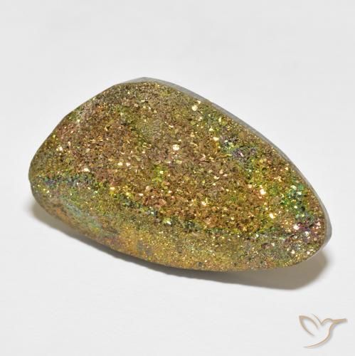 36.25 ct Multicolor Rainbow Pyrite Stone, Natural Rainbow Pyrite in Fancy Crystal Cluster Shape for Sale