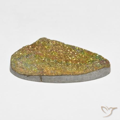 Rainbow Pyrite Gemstone in 36.4 x 20.6 mm Size for Sale, Rainbow Pyrite Stone in Multicolor Color