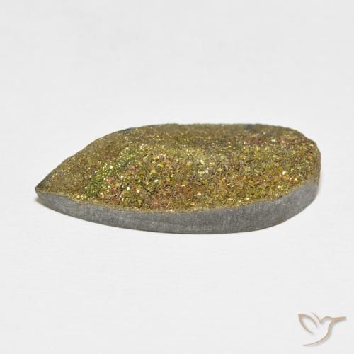 Rainbow Pyrite Gemstone in 27.8 x 12.9 mm Size for Sale, Rainbow Pyrite Stone in Multicolor Color