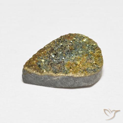 Rainbow Pyrite Gemstone in 13.1 x 10.1 mm Size for Sale, Rainbow Pyrite Stone in Multicolor Color