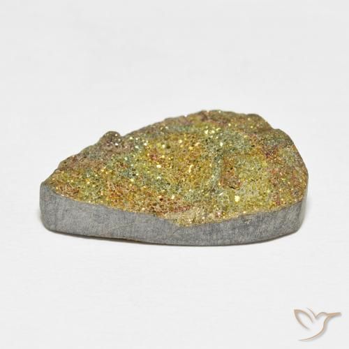 Rainbow Pyrite Gemstone in 23.7 x 15 mm Size for Sale, Rainbow Pyrite Stone in Multicolor Color