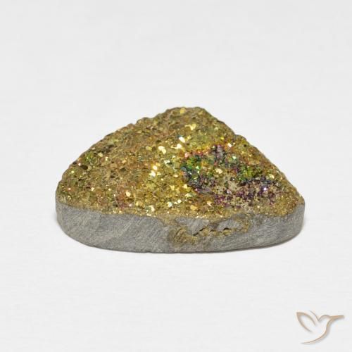 Rainbow Pyrite Gemstone in 18.1 x 10.8 mm Size for Sale, Rainbow Pyrite Stone in Multicolor Color
