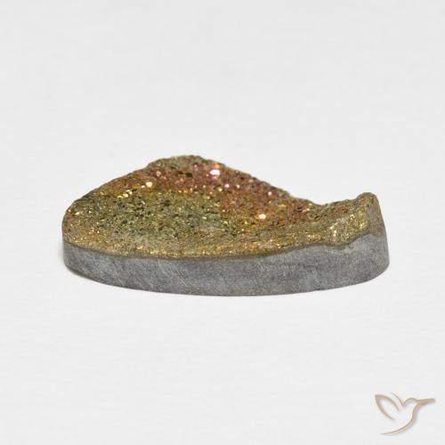 Rainbow Pyrite Gemstone in 20.5 x 11.2 mm Size for Sale, Rainbow Pyrite Stone in Multicolor Color