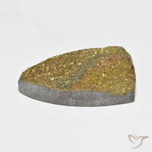 Rainbow Pyrite Gemstone in 26.8 x 16.2 mm Size for Sale, Rainbow Pyrite Stone in Multicolor Color