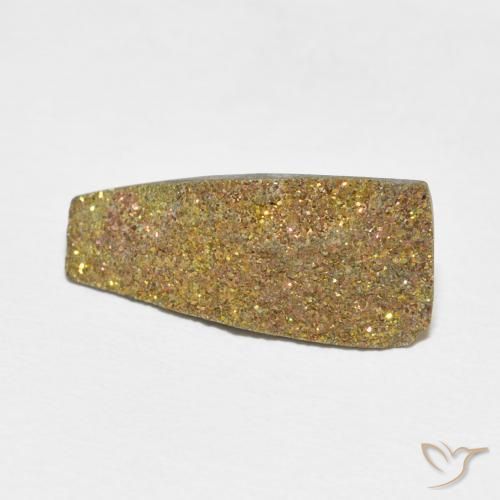 5.20 ct Multicolor Rainbow Pyrite Stone, Natural Rainbow Pyrite in Tapered Crystal Cluster Shape for Sale