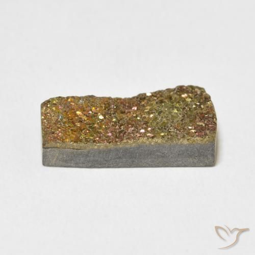 Rainbow Pyrite Gemstone in 15.4 x 8.3 mm Size for Sale, Rainbow Pyrite Stone in Multicolor Color