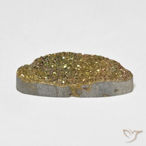 Rainbow Pyrite Gemstone in 25.3 x 12.2 mm Size for Sale, Rainbow Pyrite Stone in Multicolor Color