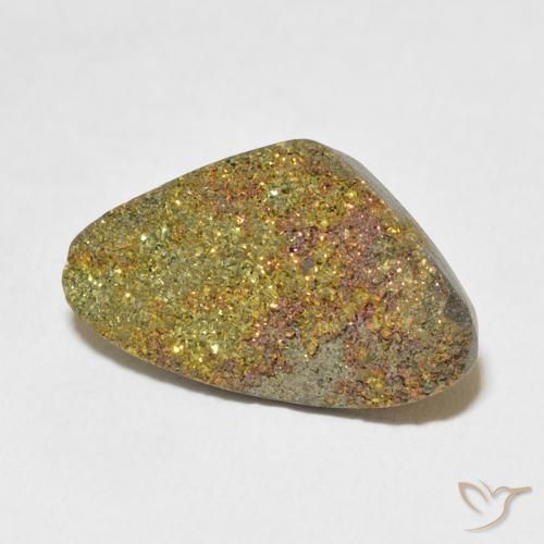 5.34 ct Multicolor Rainbow Pyrite Stone, Natural Rainbow Pyrite in Fancy Crystal Cluster Shape for Sale
