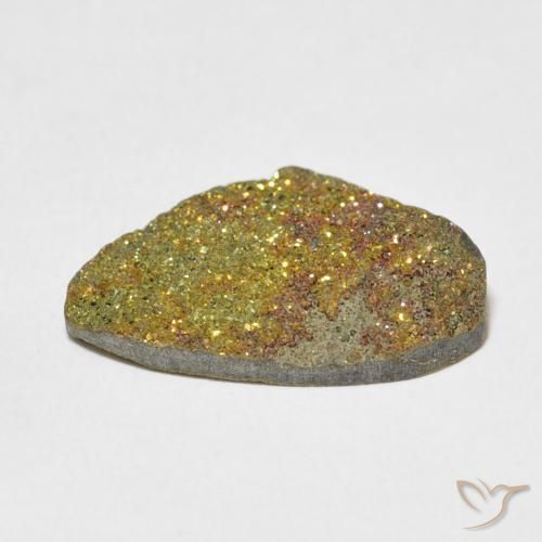 Rainbow Pyrite Gemstone in 18.1 x 11.2 mm Size for Sale, Rainbow Pyrite Stone in Multicolor Color