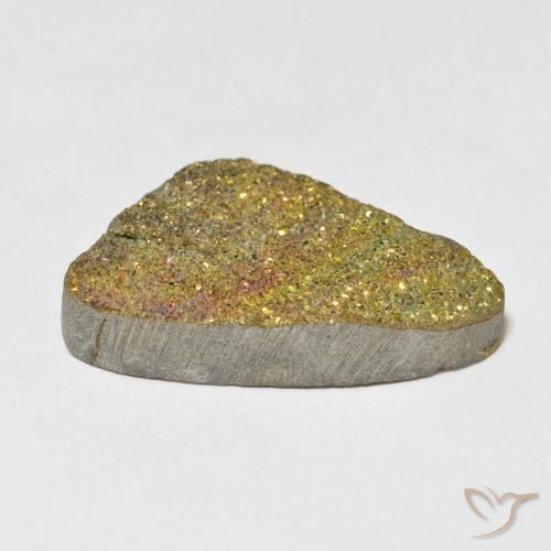 Rainbow Pyrite Gemstone in 25.2 x 15.4 mm Size for Sale, Rainbow Pyrite Stone in Multicolor Color