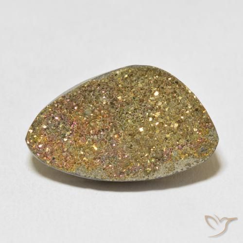 11.68ct Natural Multicolor Rainbow Pyrite, Fancy, Opaque