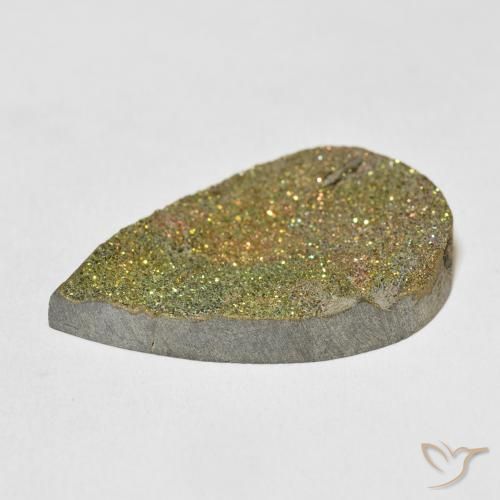Rainbow Pyrite Gemstone in 33.5 x 21.4 mm Size for Sale, Rainbow Pyrite Stone in Multicolor Color