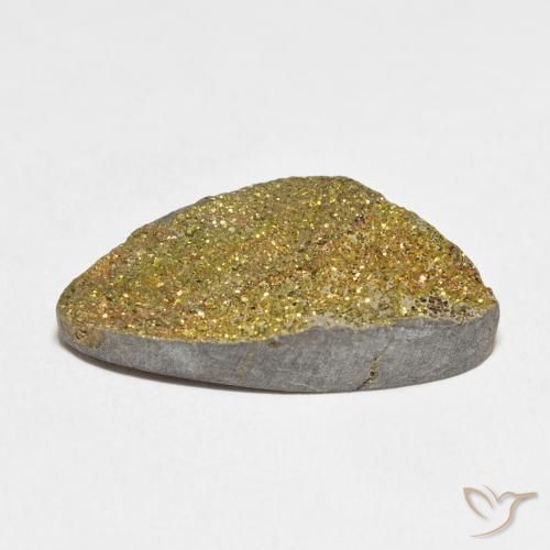 Rainbow Pyrite Gemstone in 24.5 x 14.1 mm Size for Sale, Rainbow Pyrite Stone in Multicolor Color