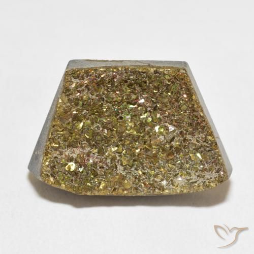 12.28ct Natural Multicolor Rainbow Pyrite, Fancy, Opaque