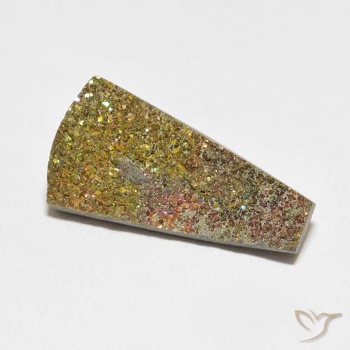 7.74 ct Multicolor Rainbow Pyrite Stone, Natural Rainbow Pyrite in Tapered Crystal Cluster Shape for Sale