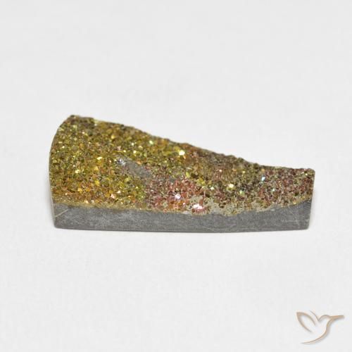 Rainbow Pyrite Gemstone in 21.7 x 11.5 mm Size for Sale, Rainbow Pyrite Stone in Multicolor Color