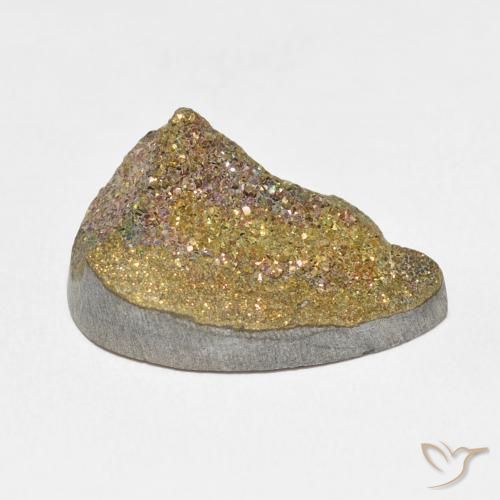 Rainbow Pyrite Gemstone in 20.6 x 13.4 mm Size for Sale, Rainbow Pyrite Stone in Multicolor Color