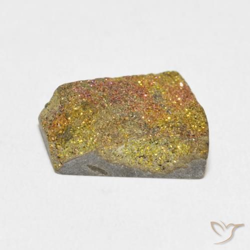 Rainbow Pyrite Gemstone in 13.3 x 11.9 mm Size for Sale, Rainbow Pyrite Stone in Multicolor Color