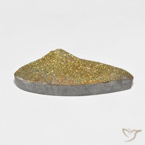Rainbow Pyrite Gemstone in 36.1 x 16.6 mm Size for Sale, Rainbow Pyrite Stone in Multicolor Color