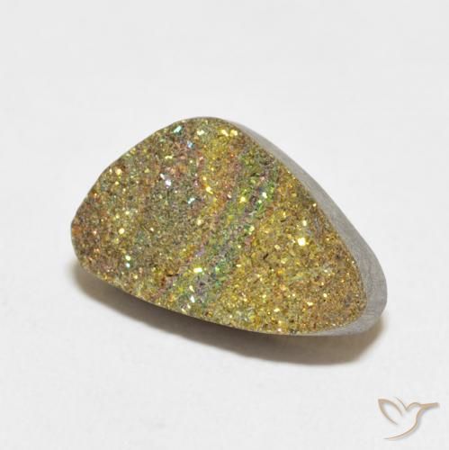 5.60 ct Multicolor Rainbow Pyrite Stone, Natural Rainbow Pyrite in Fancy Crystal Cluster Shape for Sale