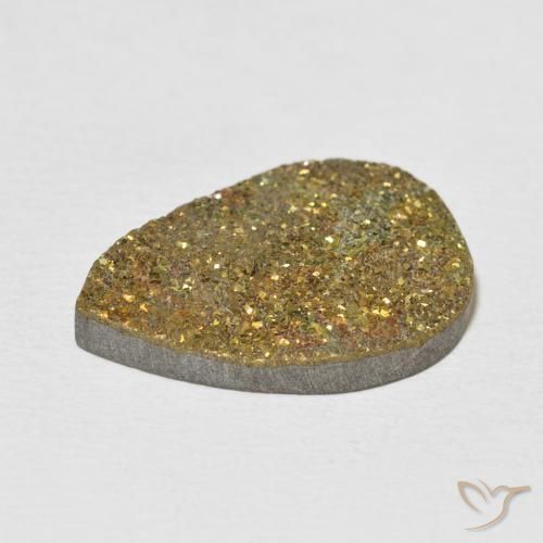 Rainbow Pyrite Gemstone in 20 x 15 mm (calibrated) Size for Sale, Rainbow Pyrite Stone in Multicolor Color