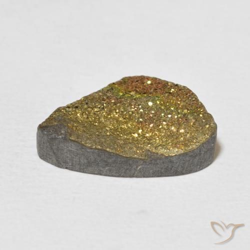 Rainbow Pyrite Gemstone in 16.8 x 10.9 mm Size for Sale, Rainbow Pyrite Stone in Multicolor Color