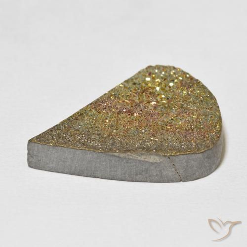 Rainbow Pyrite Gemstone in 26.6 x 18.8 mm Size for Sale, Rainbow Pyrite Stone in Multicolor Color