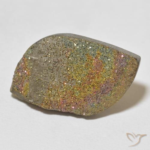 23.02 ct Multicolor Rainbow Pyrite Stone, Natural Rainbow Pyrite in Fancy Crystal Cluster Shape for Sale