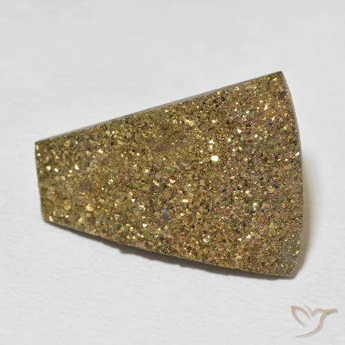 22.38 ct Multicolor Rainbow Pyrite Stone, Natural Rainbow Pyrite in Tapered Crystal Cluster Shape for Sale