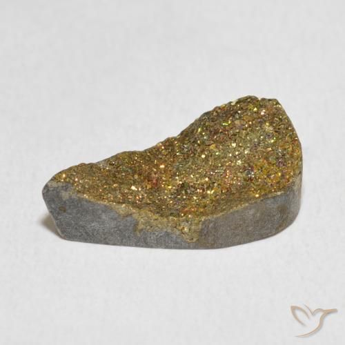 Rainbow Pyrite Gemstone in 16.7 x 9.2 mm Size for Sale, Rainbow Pyrite Stone in Multicolor Color
