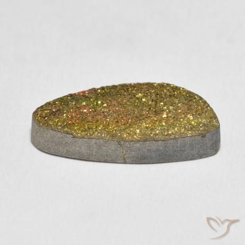Rainbow Pyrite Gemstone in 19.3 x 9.8 mm Size for Sale, Rainbow Pyrite Stone in Multicolor Color