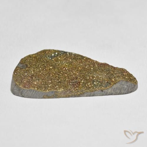 Rainbow Pyrite Gemstone in 37.3 x 20.5 mm Size for Sale, Rainbow Pyrite Stone in Multicolor Color