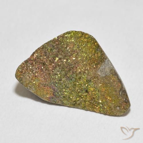 7.89 ct Multicolor Rainbow Pyrite Stone, Natural Rainbow Pyrite in Fancy Crystal Cluster Shape for Sale