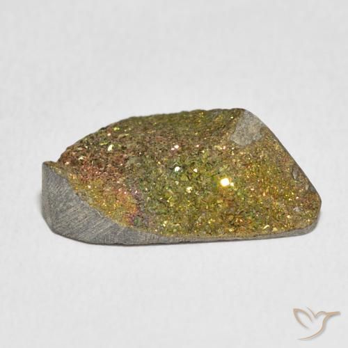 Rainbow Pyrite Gemstone in 19.6 x 12.6 mm Size for Sale, Rainbow Pyrite Stone in Multicolor Color