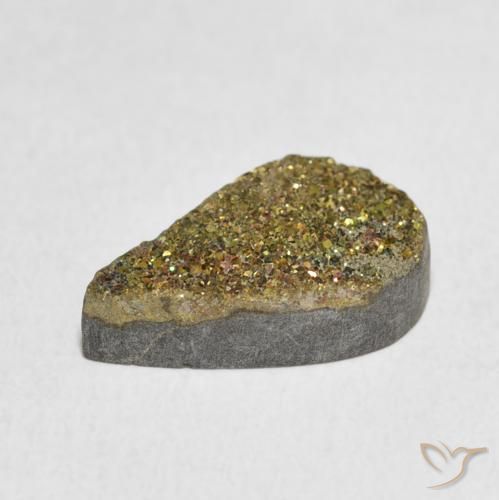 Rainbow Pyrite Gemstone in 15.2 x 9 mm Size for Sale, Rainbow Pyrite Stone in Multicolor Color
