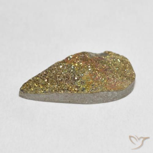 Rainbow Pyrite Gemstone in 18.2 x 9.4 mm Size for Sale, Rainbow Pyrite Stone in Multicolor Color