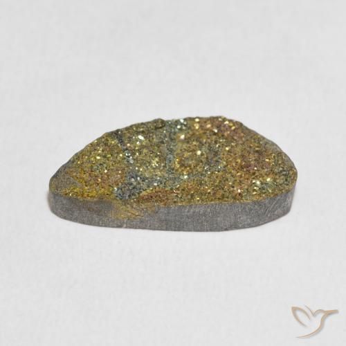Rainbow Pyrite Gemstone in 18.5 x 9.4 mm Size for Sale, Rainbow Pyrite Stone in Multicolor Color