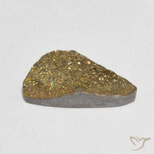 Rainbow Pyrite Gemstone in 16.6 x 9.5 mm Size for Sale, Rainbow Pyrite Stone in Multicolor Color