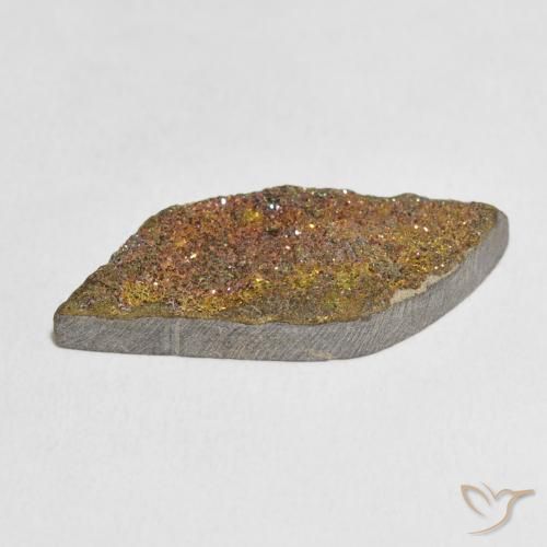 Rainbow Pyrite Gemstone in 30 x 11.4 mm Size for Sale, Rainbow Pyrite Stone in Multicolor Color