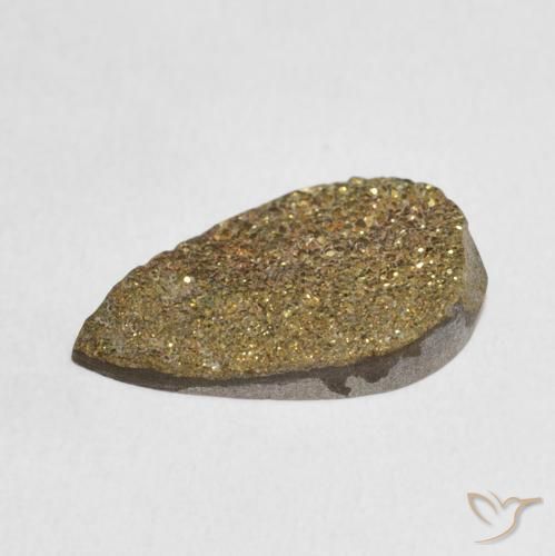Rainbow Pyrite Gemstone in 17.4 x 10.5 mm Size for Sale, Rainbow Pyrite Stone in Multicolor Color