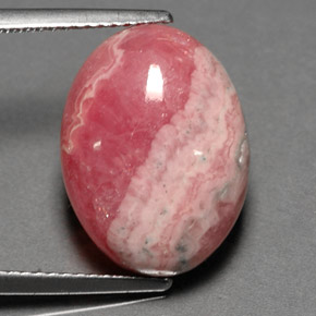 12.06 ct Multicolor Rhodochrosite Gemstone, Rhodochrosite Gem in Oval Cabochon Shape for Sale.