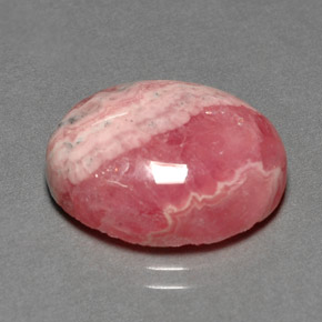 12.06 ct Multicolor Rhodochrosite Stone, Natural Rhodochrosite in Oval Cabochon Shape for Sale