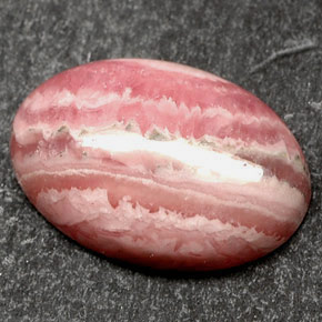 4.36 ct Multicolor Rhodochrosite Stone, Natural Rhodochrosite in Oval Cabochon Shape for Sale