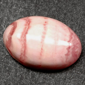 4.68 ct Multicolor Rhodochrosite Stone, Natural Rhodochrosite in Oval Cabochon Shape for Sale