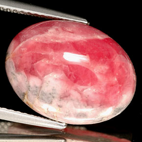 12.48 ct Multicolor Rhodochrosite Stone, Natural Rhodochrosite in Oval Cabochon Shape for Sale