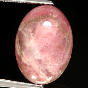 7.08 ct Multicolor Rhodochrosite Stone, Natural Rhodochrosite in Oval Cabochon Shape for Sale