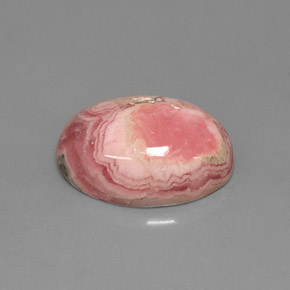 7.08 ct Multicolor Rhodochrosite Gemstone, Rhodochrosite Gem in Oval Cabochon Shape for Sale.