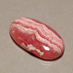 13.08 ct Multicolor Rhodochrosite Gemstone, Rhodochrosite Gem in Oval Cabochon Shape for Sale.