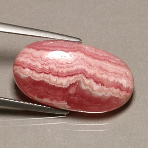 13.08 ct Multicolor Rhodochrosite Stone, Natural Rhodochrosite in Oval Cabochon Shape for Sale