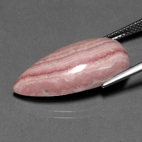Rhodochrosite Gemstone in 24.2 x 12.1 mm Size for Sale, Rhodochrosite Stone in Multi Rose Pink Color